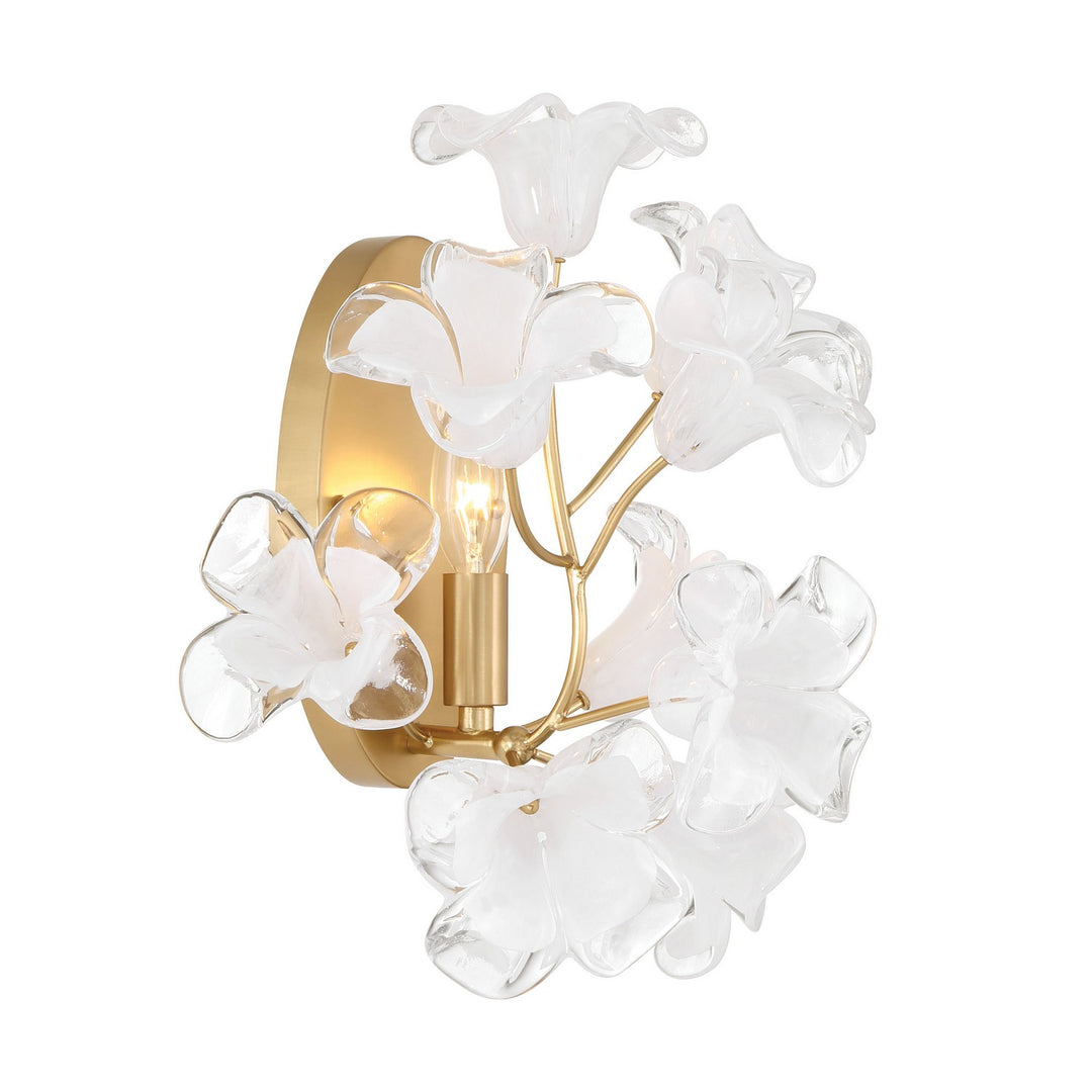 Bloome One Light Wall Sconce in Legacy Brass - available from The Lighting Shoppe, trusted by Canadian homeowners