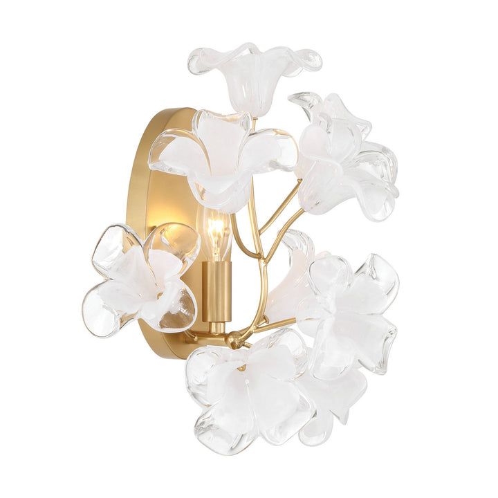 Bloome One Light Wall Sconce in Legacy Brass - available from The Lighting Shoppe, trusted by Canadian homeowners