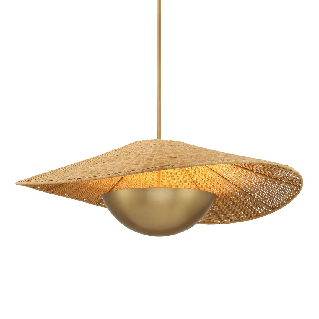 Nestor Three Light Pendant in Legacy Brass - available from The Lighting Shoppe, trusted by Canadian homeowners