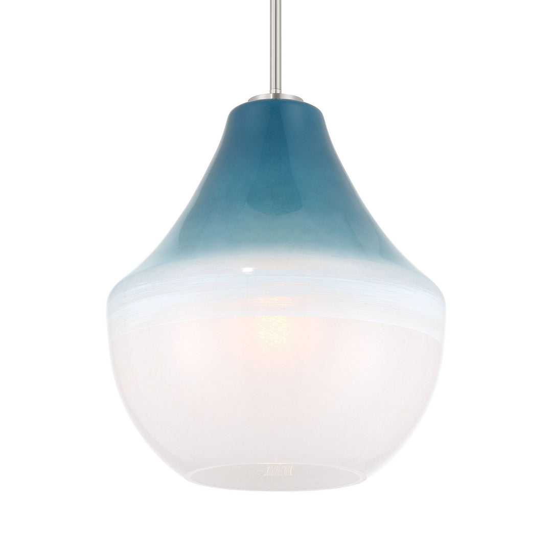 Pacific One Light Pendant in Brushed Nickel - available from The Lighting Shoppe, trusted by Canadian homeowners