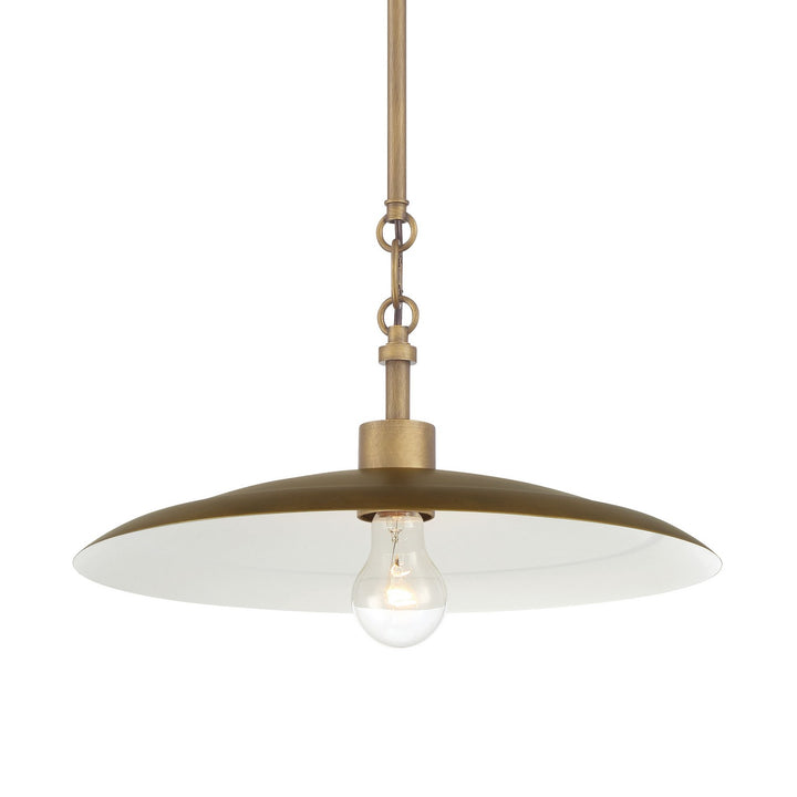 Minka-Lavery - 296-741 - One Light Pendant - York - Natural Brass