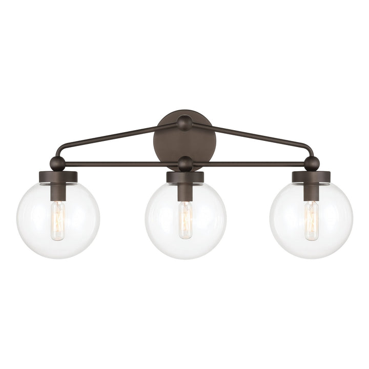 Minka-Lavery - 2973-860 - Three Light Vanity - Stella - Dark Bronze