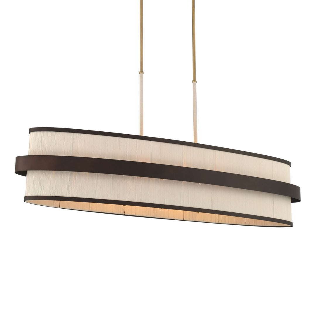Harbor Wrap Eight Light Island Pendant in Dark Bronze - available from The Lighting Shoppe, trusted by Canadian homeowners