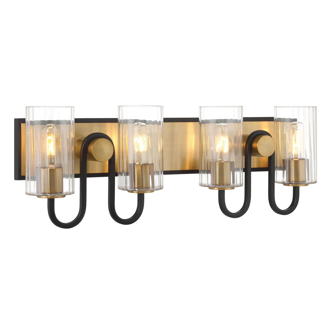 Orla Four Light Vanity in Legacy Brass - available from The Lighting Shoppe, trusted by Canadian homeowners