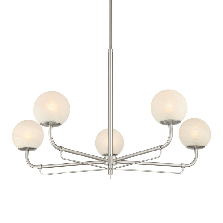 Minka-Lavery - 3795-84 - Five Light Chandelier - Whitehall - Brushed Nickel
