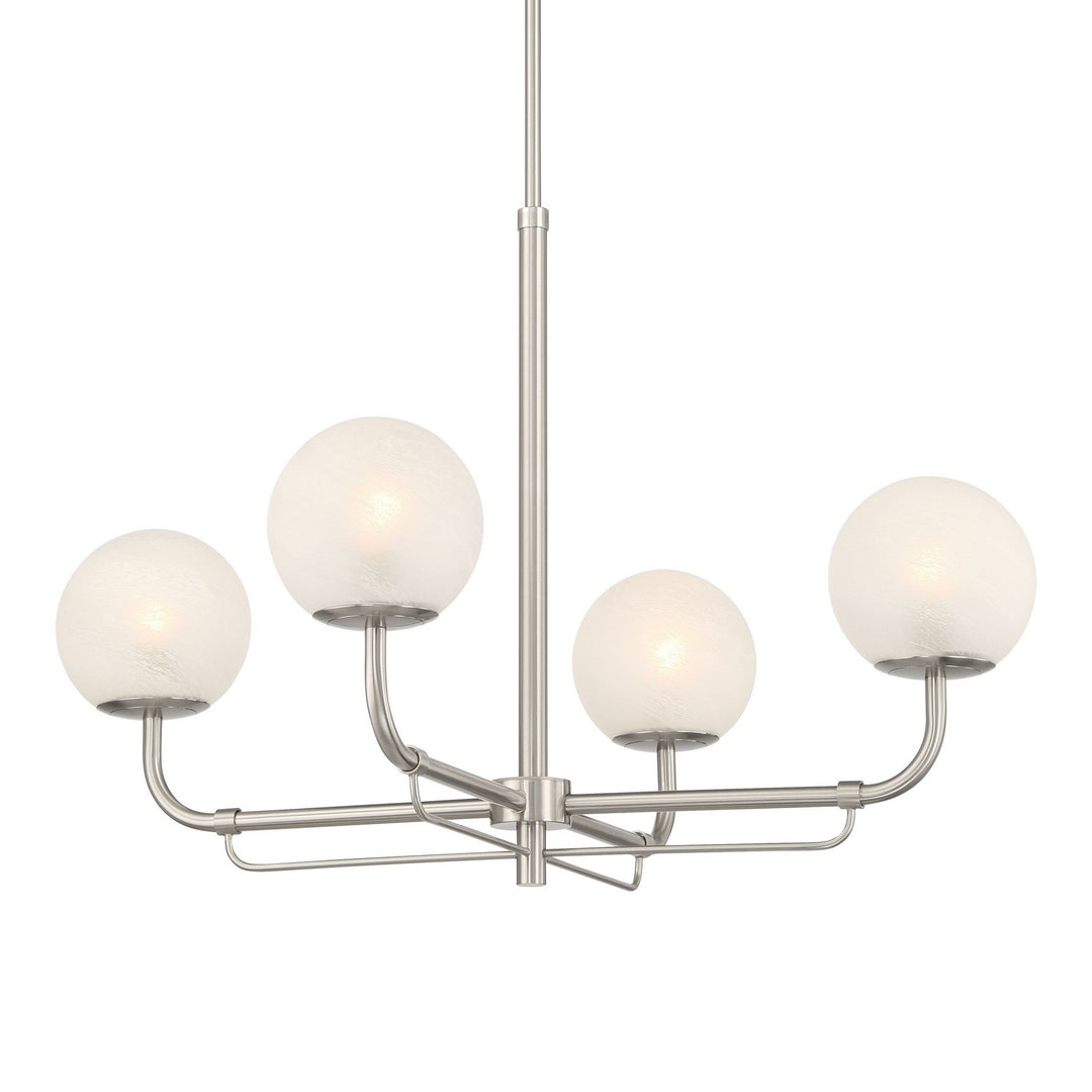 Minka-Lavery - 3797-84 - Four Light Chandelier - Whitehall - Brushed Nickel