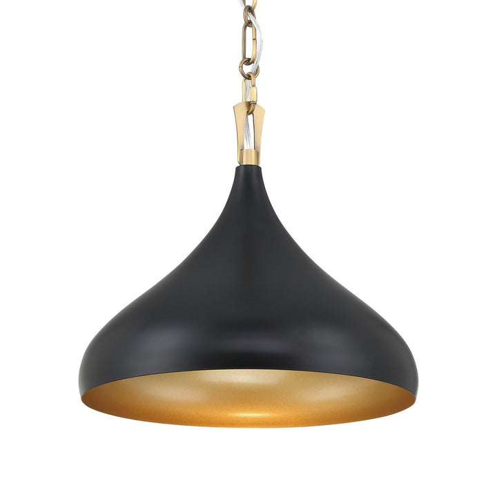 Minka-Lavery - 3931-876 - One Light Pendant - Cedar Lane - Dark Matte Black
