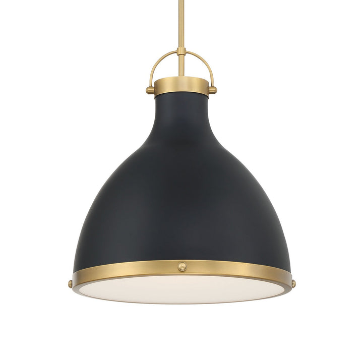 Minka-Lavery - 3932-876 - One Light Pendant - Lynk - Dark Matte Black