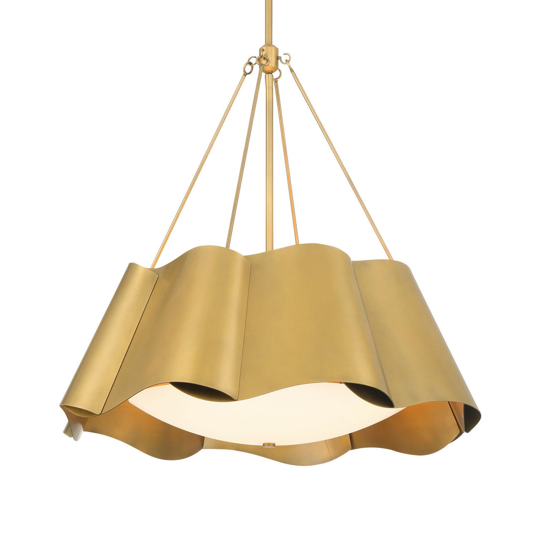 Waveform Four Light Pendant in Legacy Brass - available from The Lighting Shoppe, trusted by Canadian homeowners