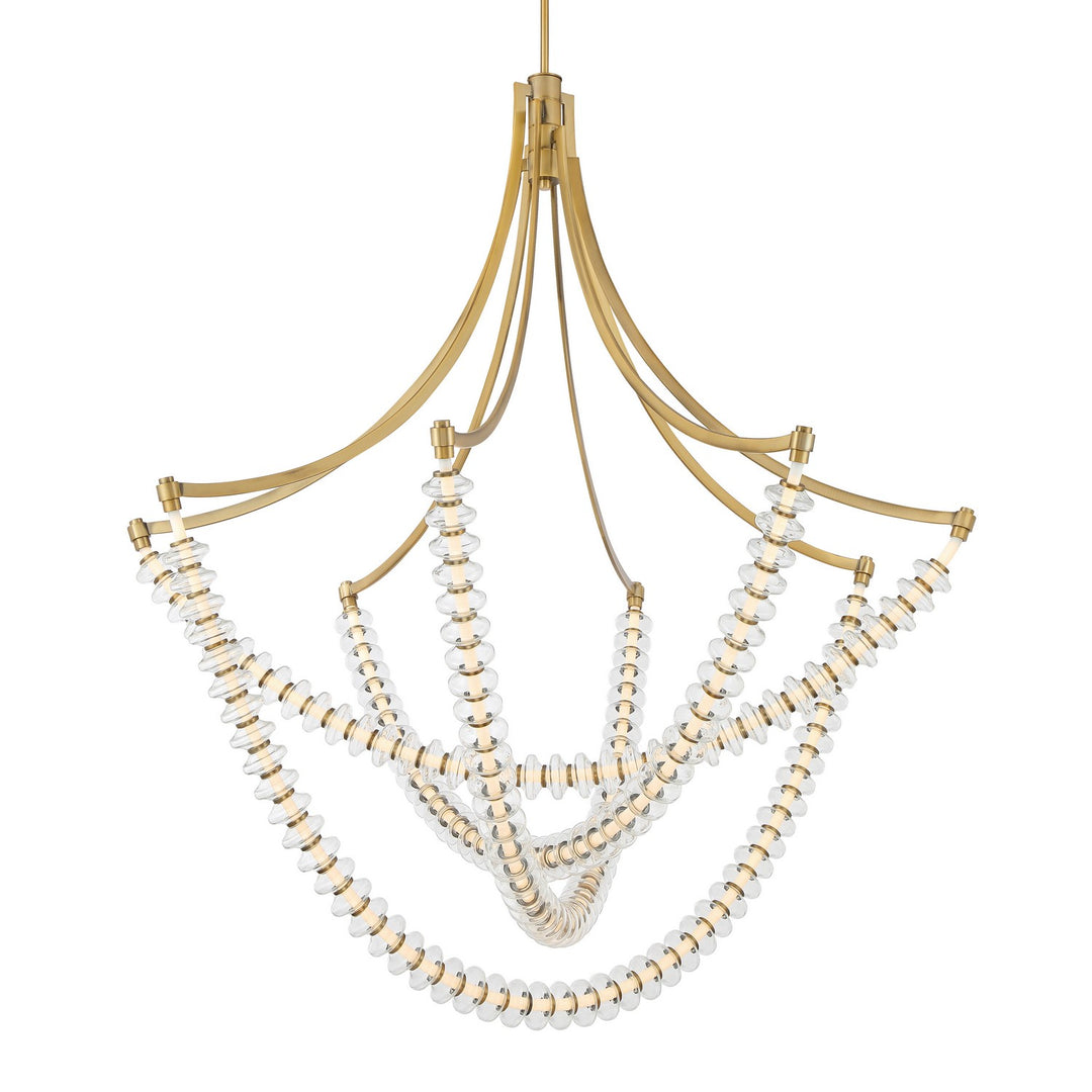 Pearl LED Chandelier in Legacy Brass - available from The Lighting Shoppe, trusted by Canadian homeowners