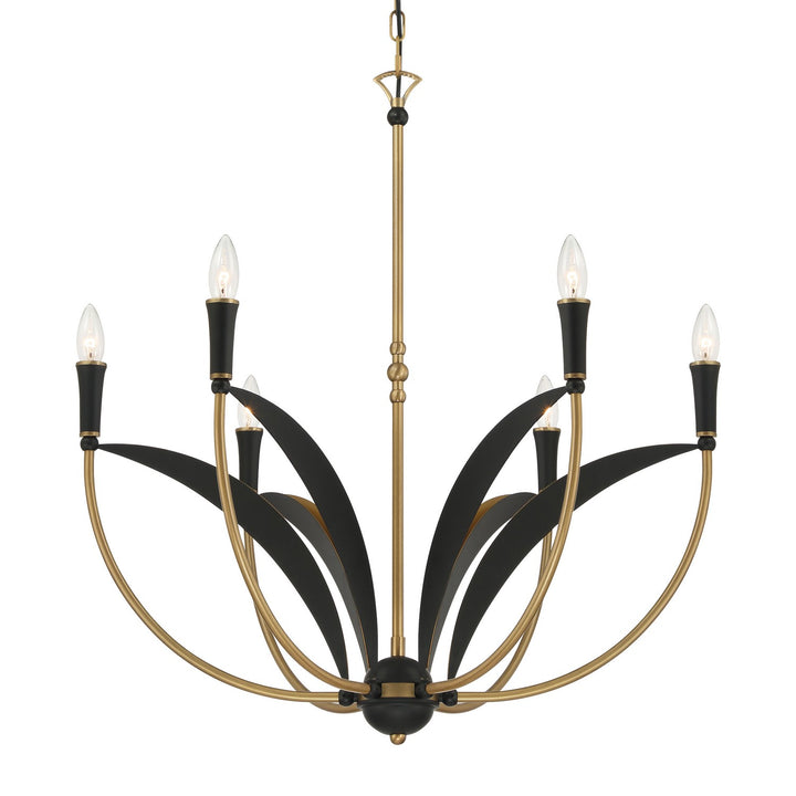 Minka-Lavery - 5696-782 - Six Light Chandelier - Miller - Legacy Brass
