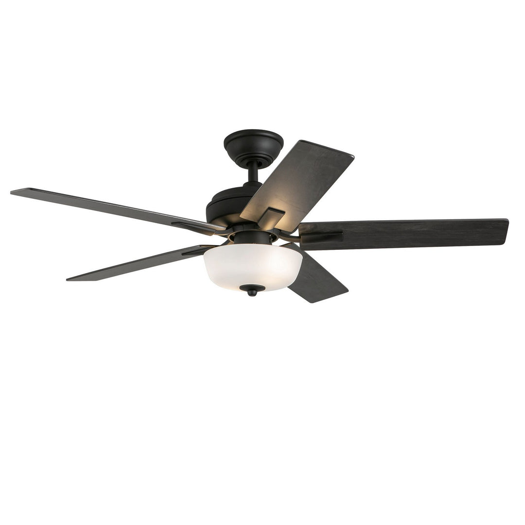 Erikson 52"Ceiling Fan in Matte Black - available from The Lighting Shoppe, trusted by Canadian homeowners