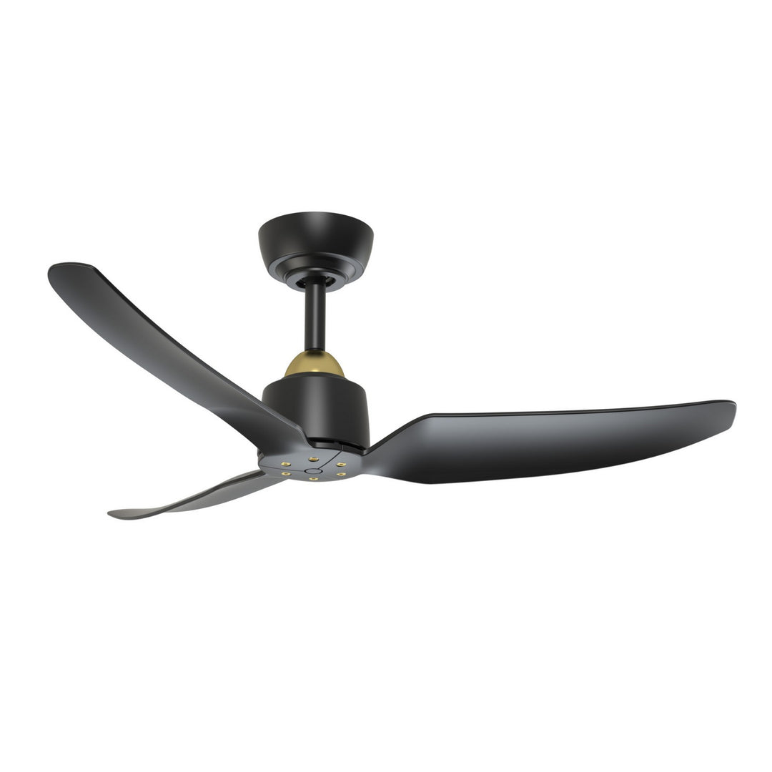 Hugo 42"Ceiling Fan in Brushed Gold/Matte Black - available from The Lighting Shoppe, trusted by Canadian homeowners