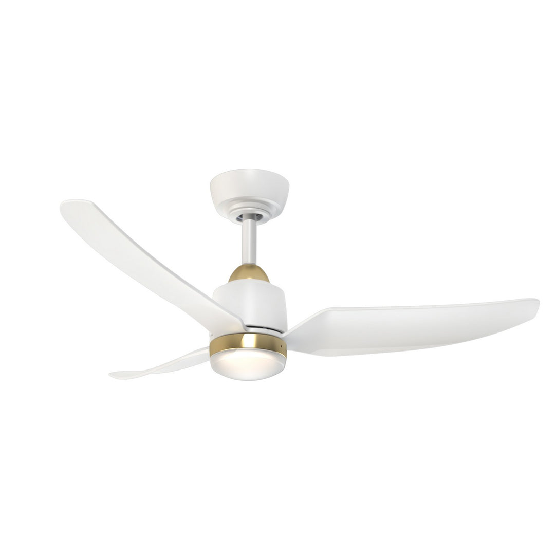 Kuzco Canada - CF92942-BG/WH - 42"Ceiling Fan - Hugo - Brushed Gold/Matte White