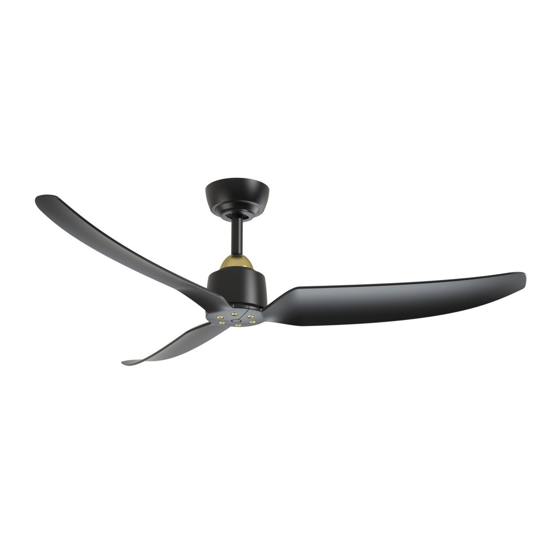 Hugo 52"Ceiling Fan in Brushed Gold/Matte Black - available from The Lighting Shoppe, trusted by Canadian homeowners