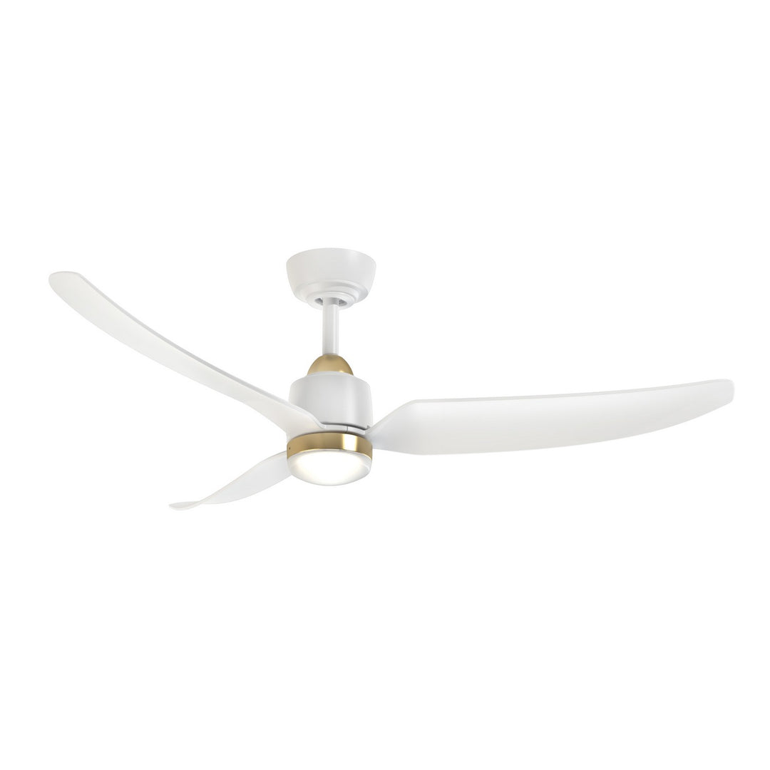 Kuzco Canada - CF92952-BG/WH - 52"Ceiling Fan - Hugo - Brushed Gold/Matte White
