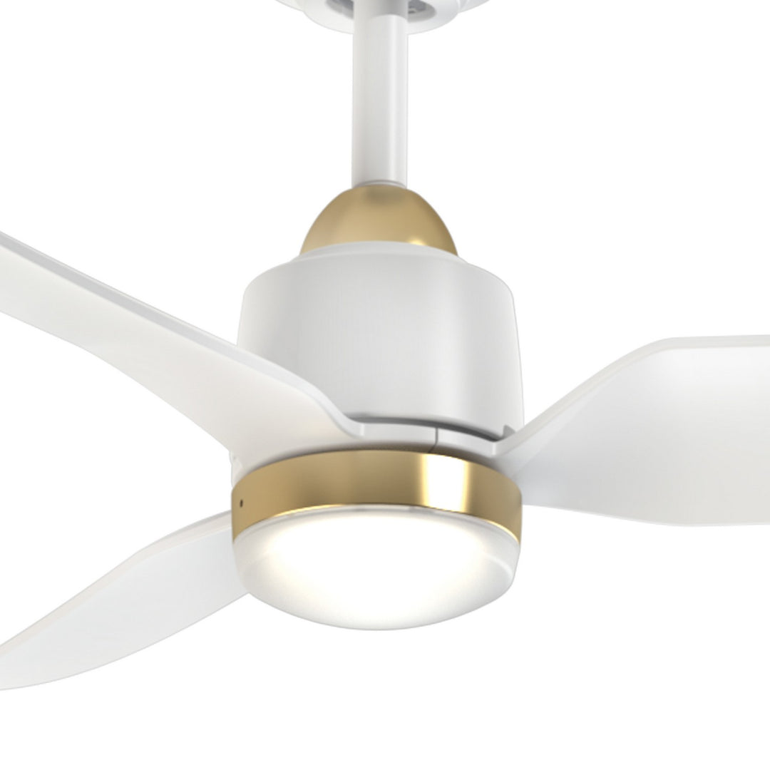 Kuzco Canada - CF92952-BG/WH - 52"Ceiling Fan - Hugo - Brushed Gold/Matte White