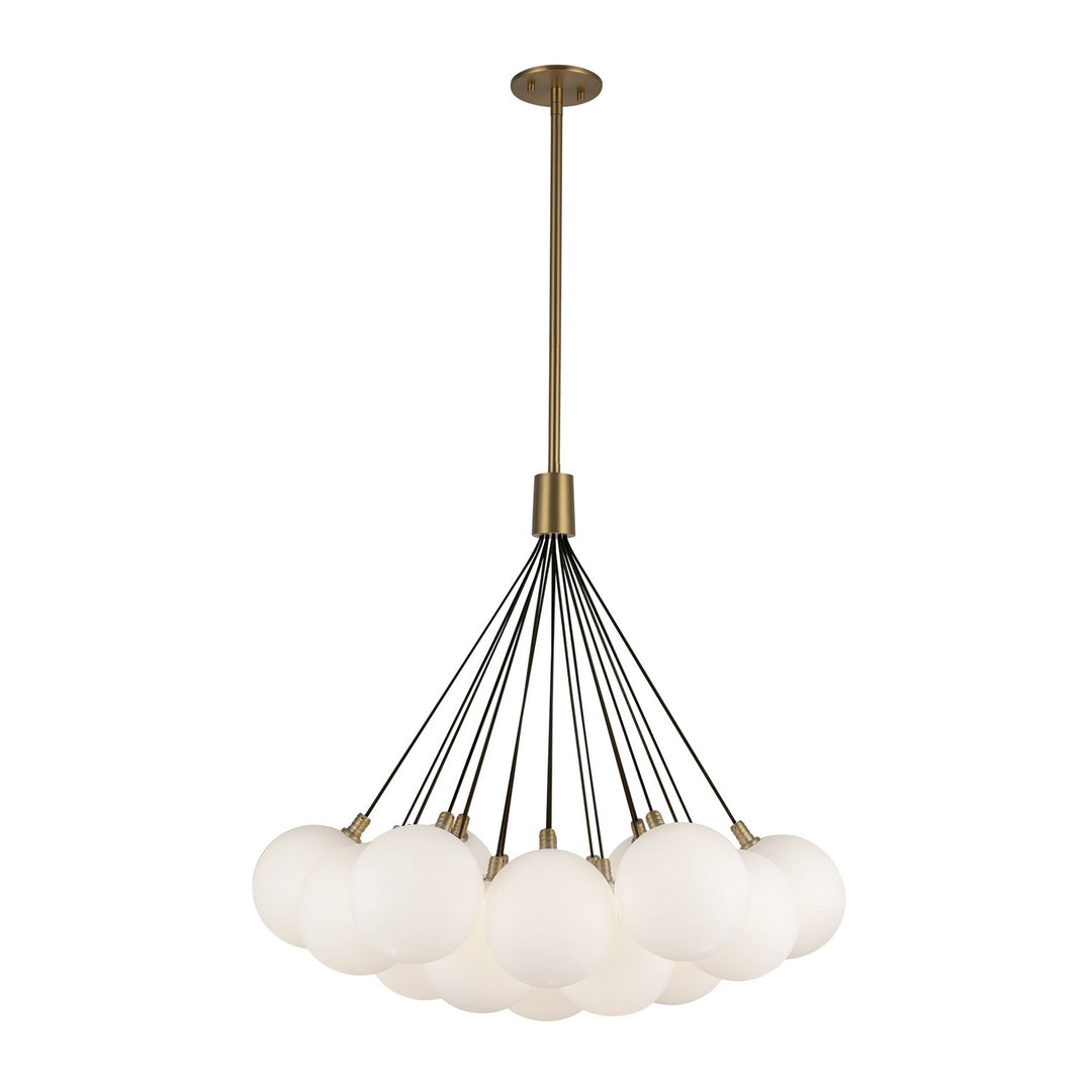Kuzco Canada - CH3128-BG/OP - LED Chandelier - Bolla - Brushed Gold/Opal Glass