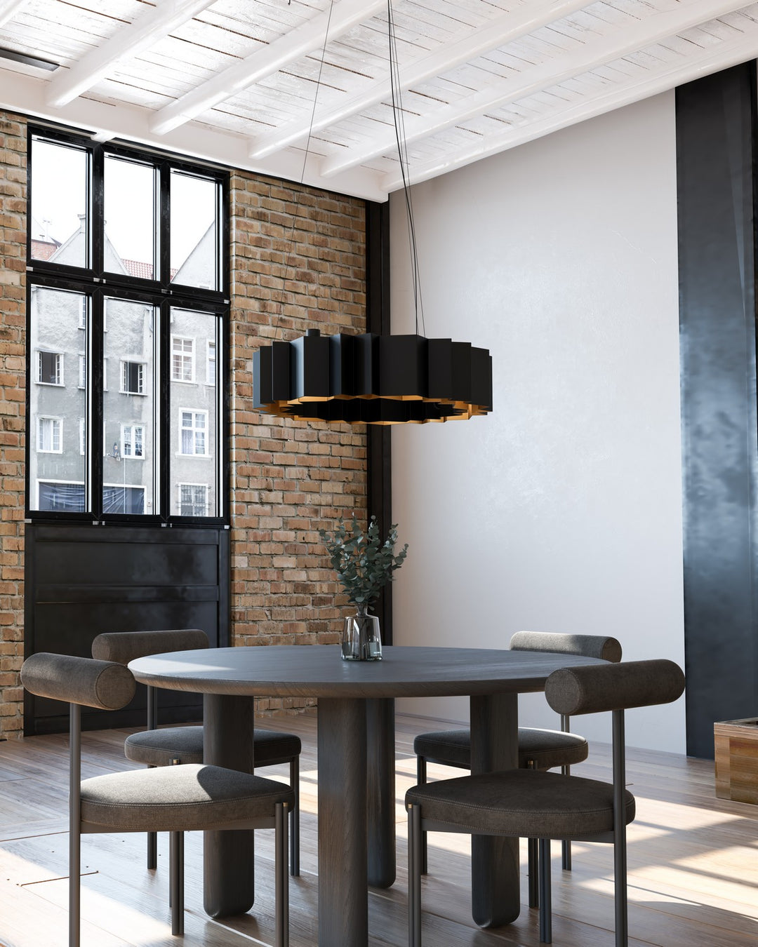 Kuzco Canada - CH58040-BK/GD - 12 Light Chandelier - Akira - Black/Gold