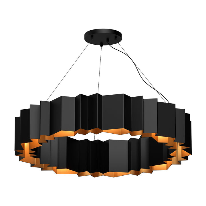 Kuzco Canada - CH58040-BK/GD - 12 Light Chandelier - Akira - Black/Gold
