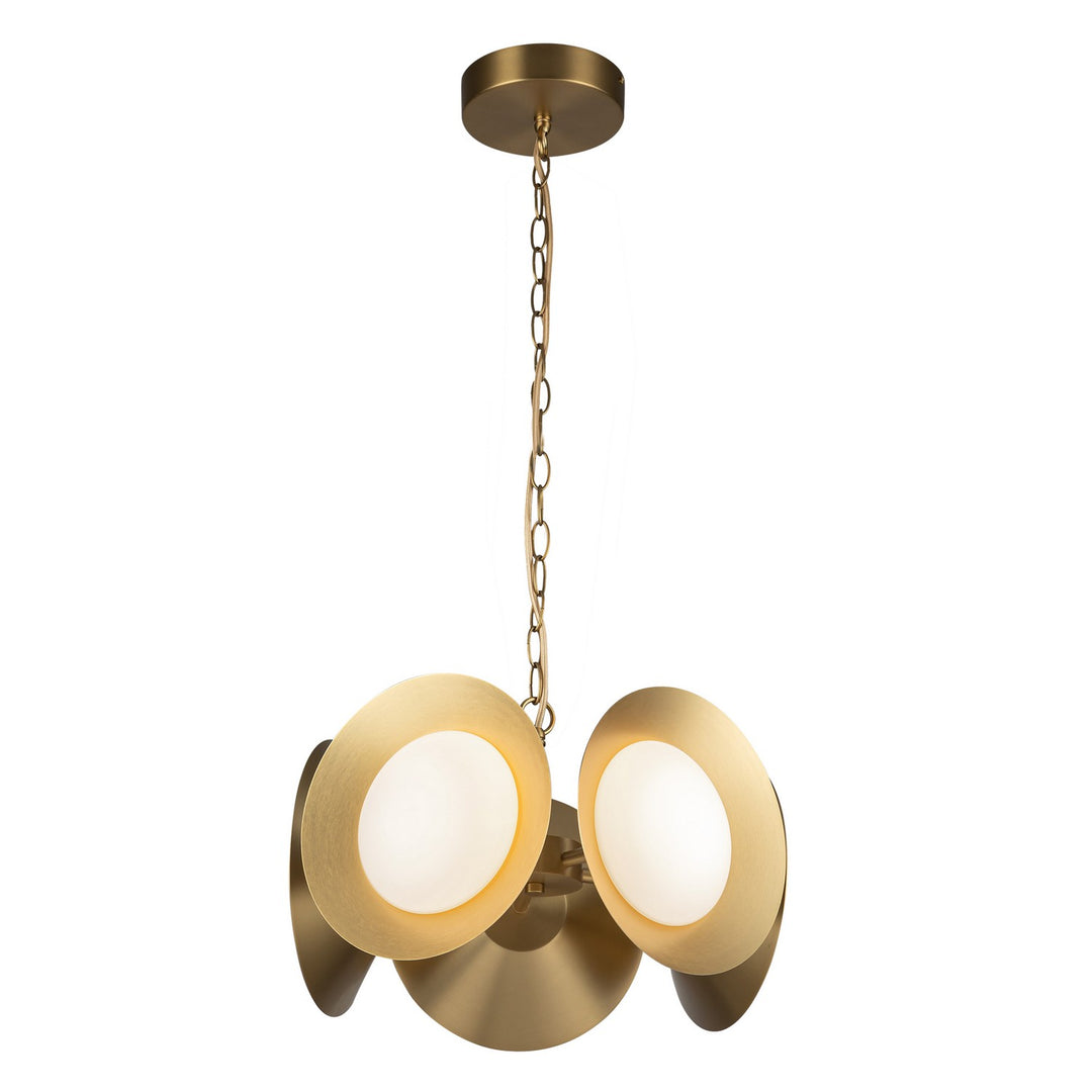 Kuzco Canada - CH77916-BG/OP-UNV - LED Chandelier - Cleo - Brushed Gold/Opal Glass