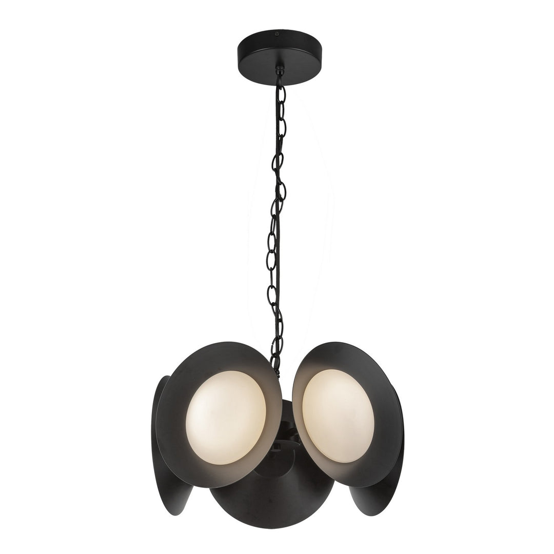 Kuzco Canada - CH77916-BK/OP-UNV - LED Chandelier - Cleo - Black/Opal Glass