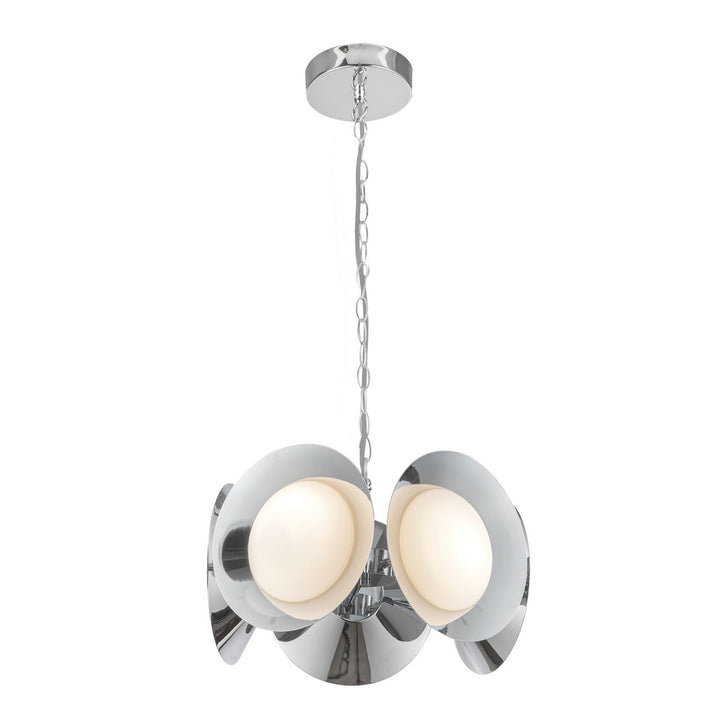 Kuzco Canada - CH77916-CH/OP-UNV - LED Chandelier - Cleo - Chrome/Opal Glass