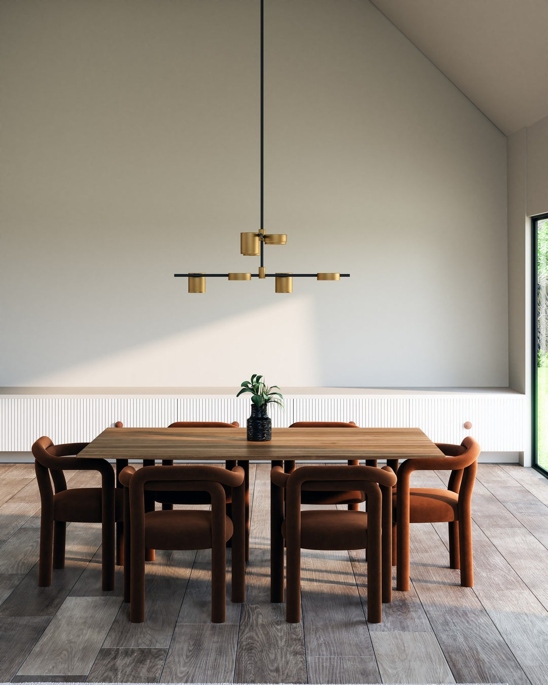 Kuzco Canada - CH96840-BK/BG-UNV - LED Chandelier - Jayden - Black/Brushed Gold