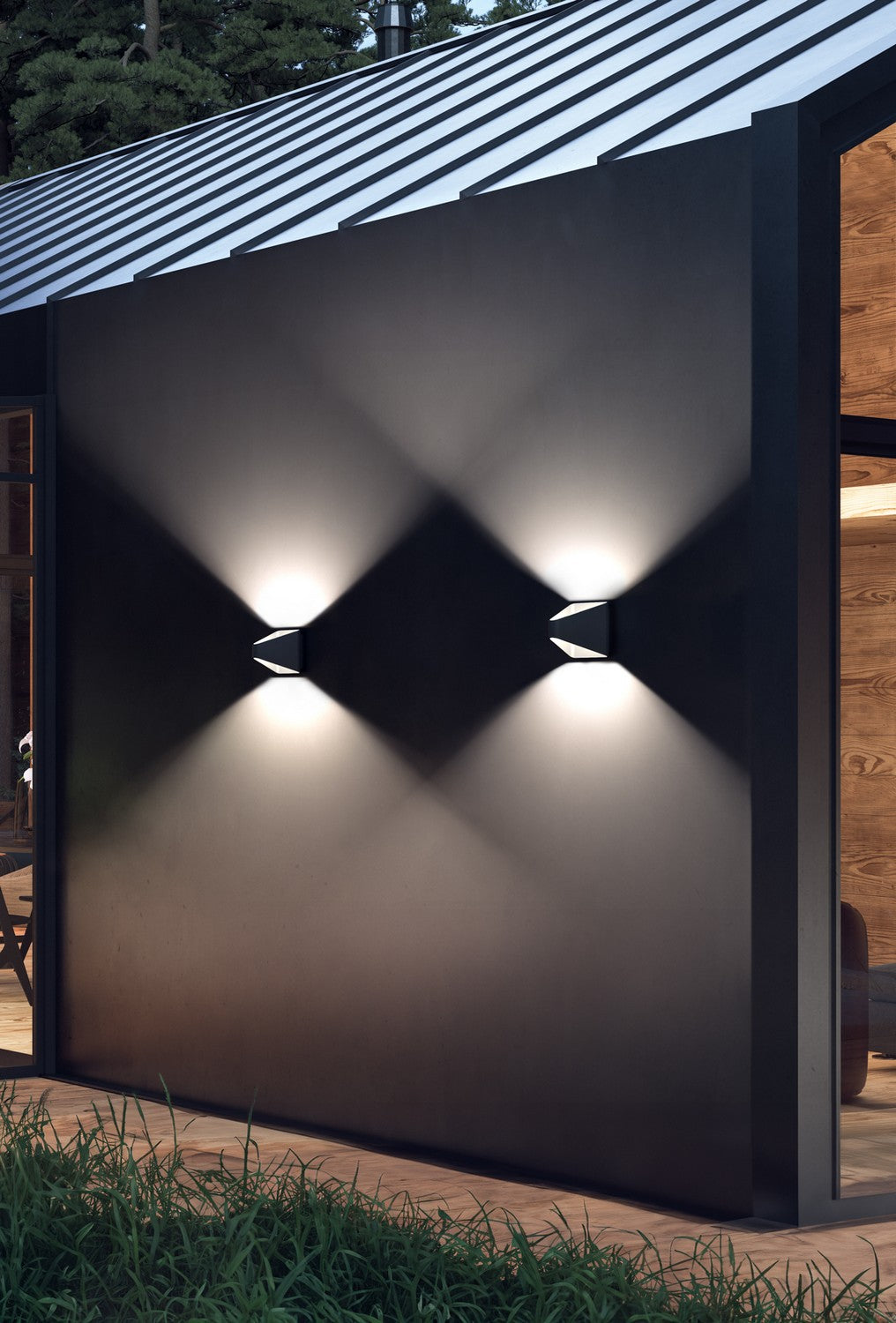 Kuzco Canada - EW33806-BK-UNV-010 - LED Exterior Wall Sconce - Ellis - Black