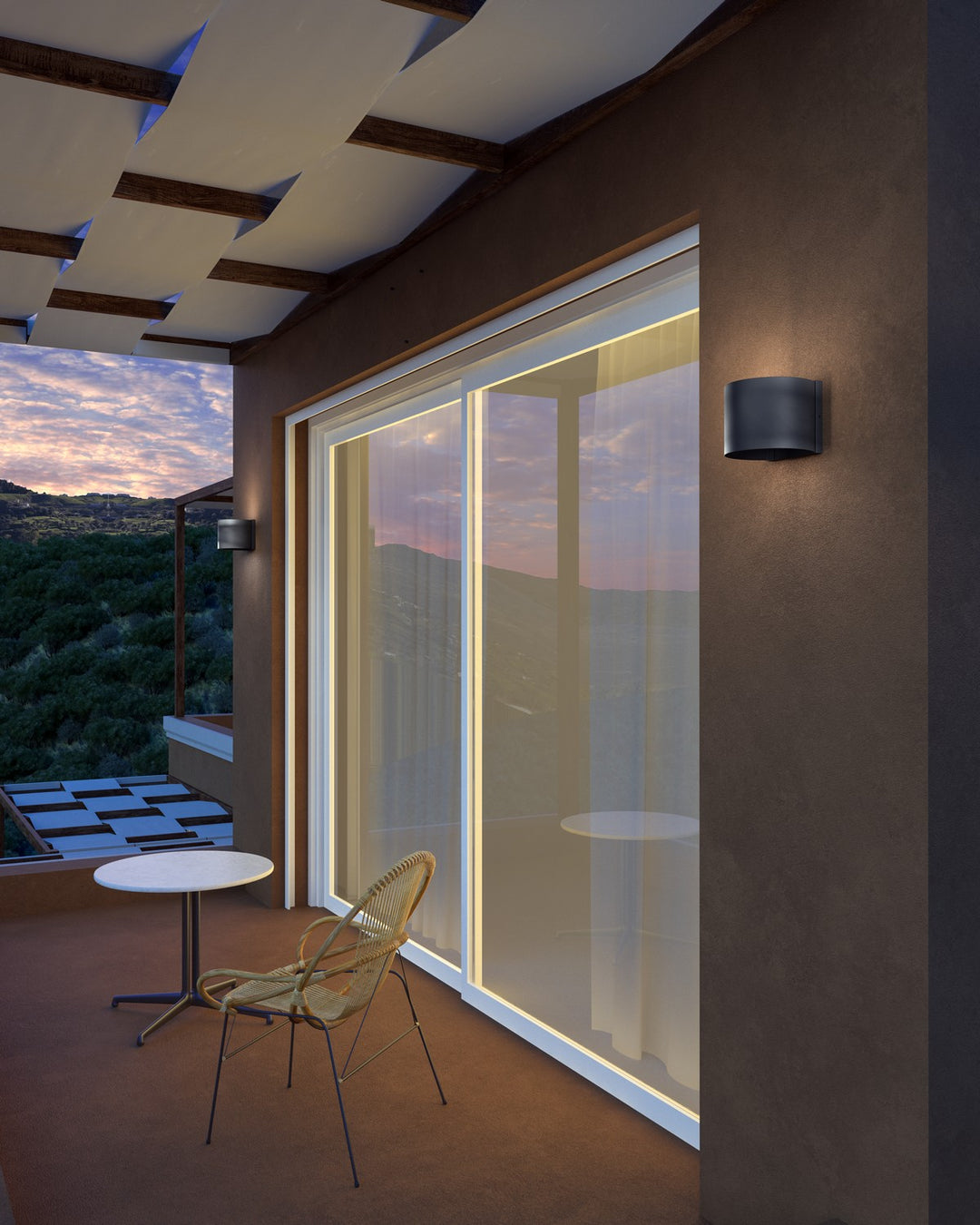 Kuzco Canada - EW39506-BK-UNV - LED Exterior Wall Sconce - Rene - Black
