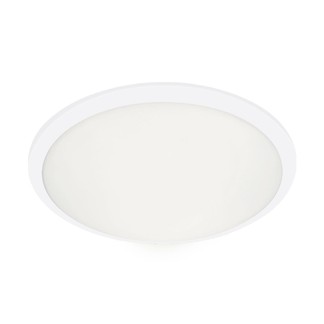 Malta LED Flush Mount in White - available from The Lighting Shoppe, trusted by Canadian homeowners