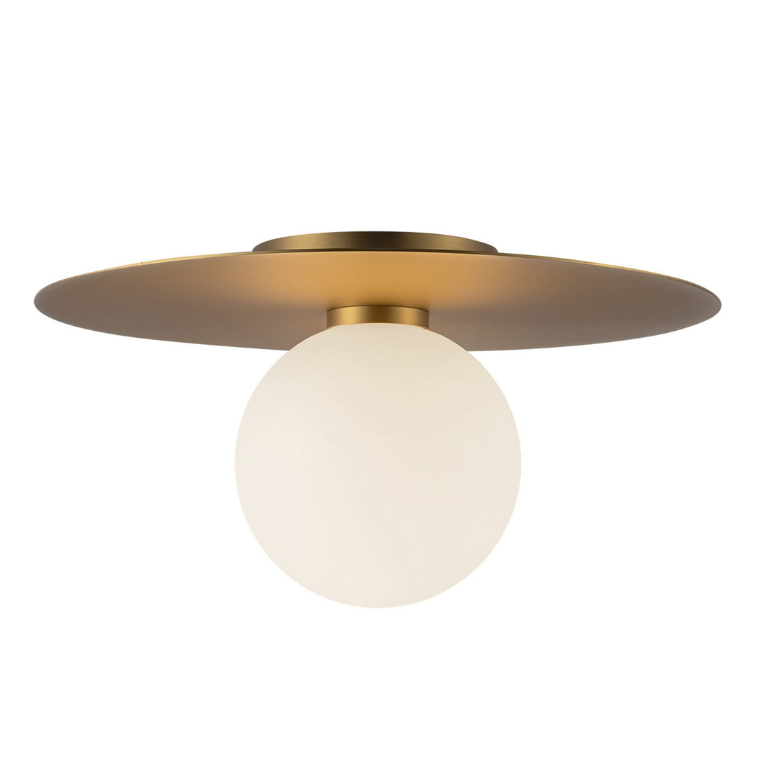 Elixir LED Flush Mount in Brushed Gold - available from The Lighting Shoppe, trusted by Canadian homeowners