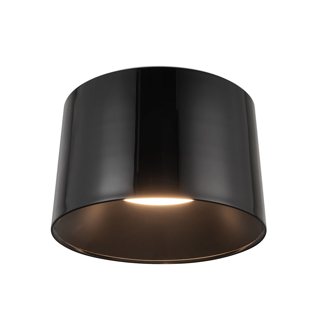Etta LED Flush Mount in Jet Black - available from The Lighting Shoppe, trusted by Canadian homeowners