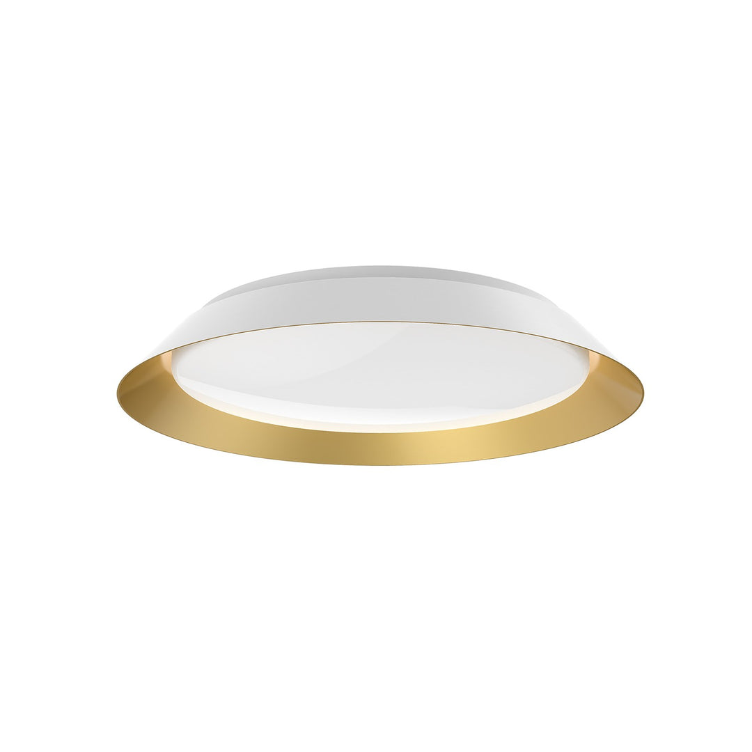 Kuzco Canada - FM43419-WH/GD-5CCT - LED Flush Mount - Jasper - White/Gold