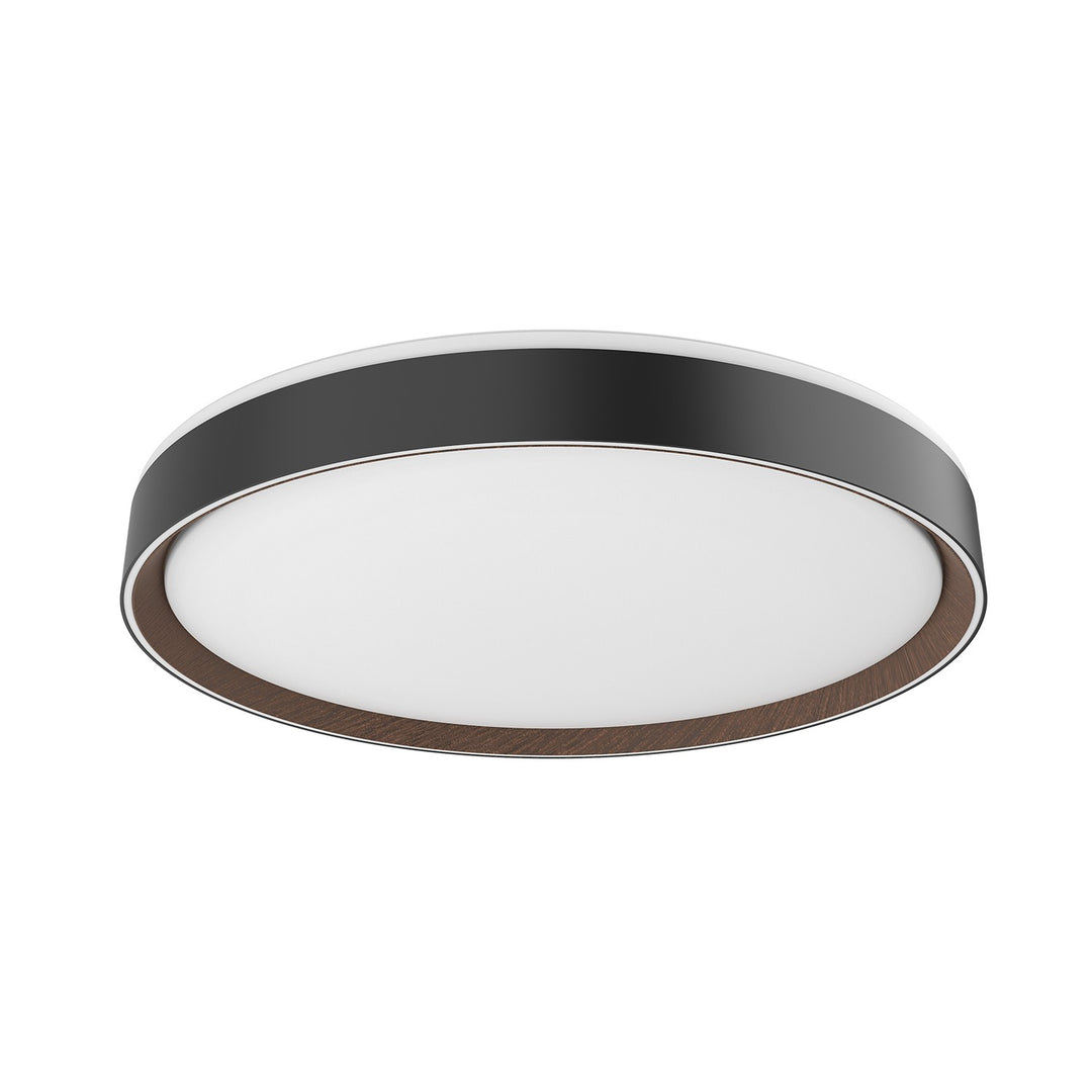 Kuzco Canada - FM43920-BK/WT-5CCT - LED Flush Mount - Essex - Black/Walnut
