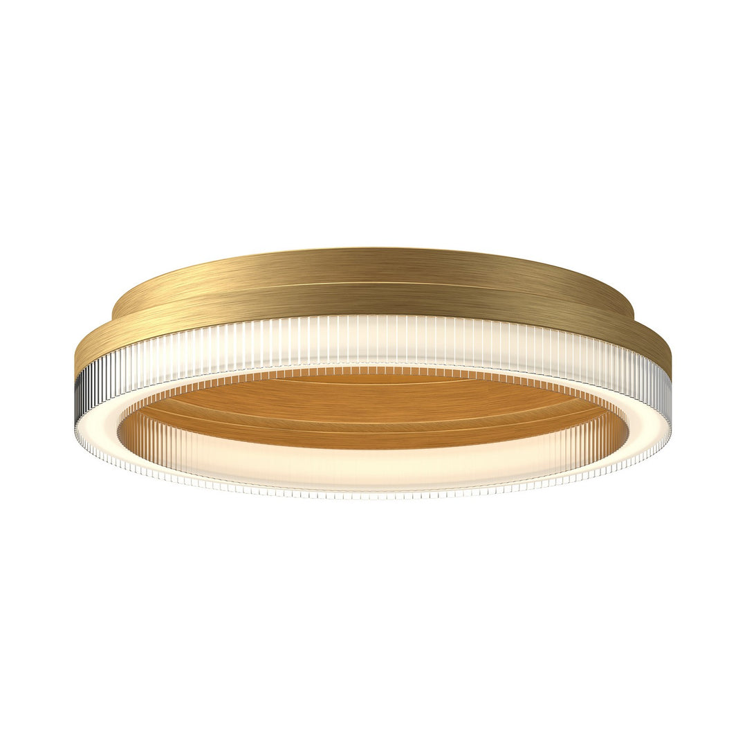 Calix LED Flush Mount in Brushed Gold - available from The Lighting Shoppe, trusted by Canadian homeowners