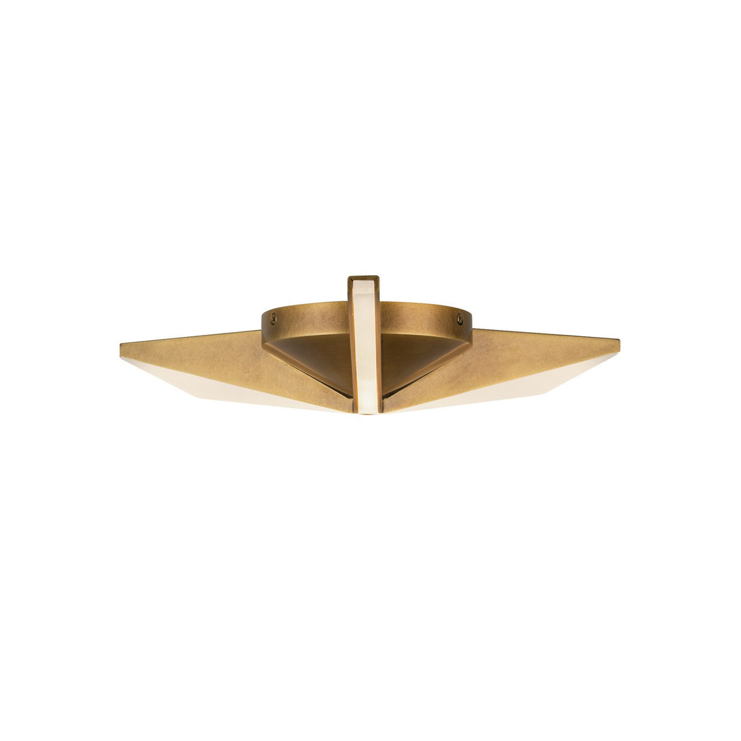 Tachi LED Flush Mount in Vintage Brass - available from The Lighting Shoppe, trusted by Canadian homeowners