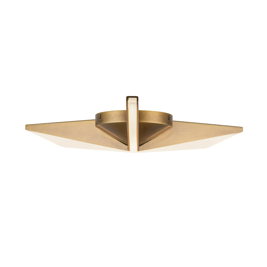 Tachi LED Flush Mount in Vintage Brass - available from The Lighting Shoppe, trusted by Canadian homeowners