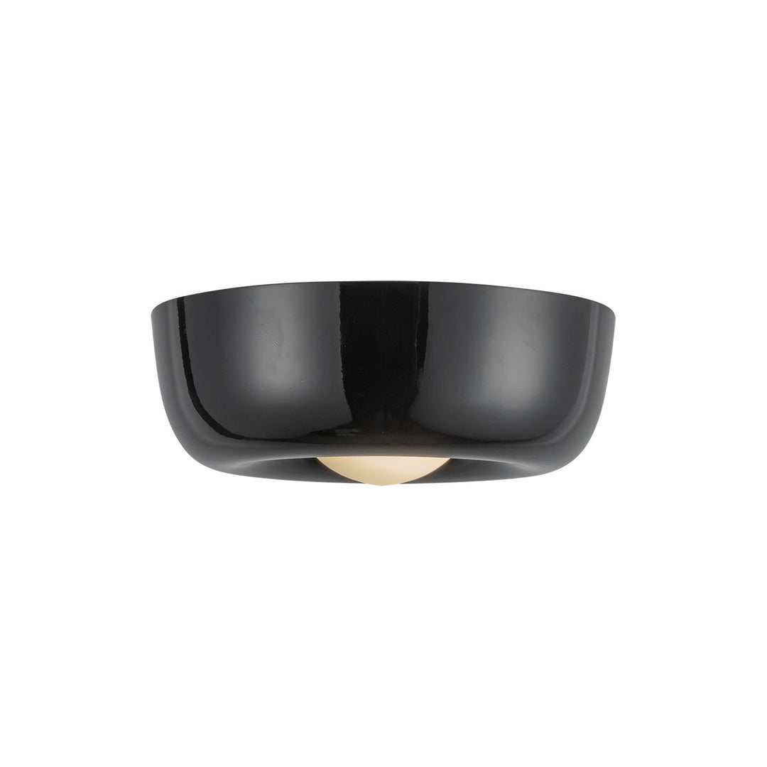 Hayden LED Flush Mount in Glossy Black - available from The Lighting Shoppe, trusted by Canadian homeowners