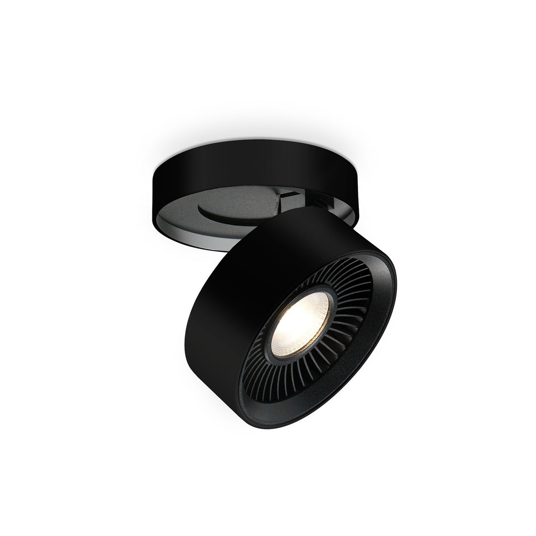 Solo LED Flush Mount in Black - available from The Lighting Shoppe, trusted by Canadian homeowners