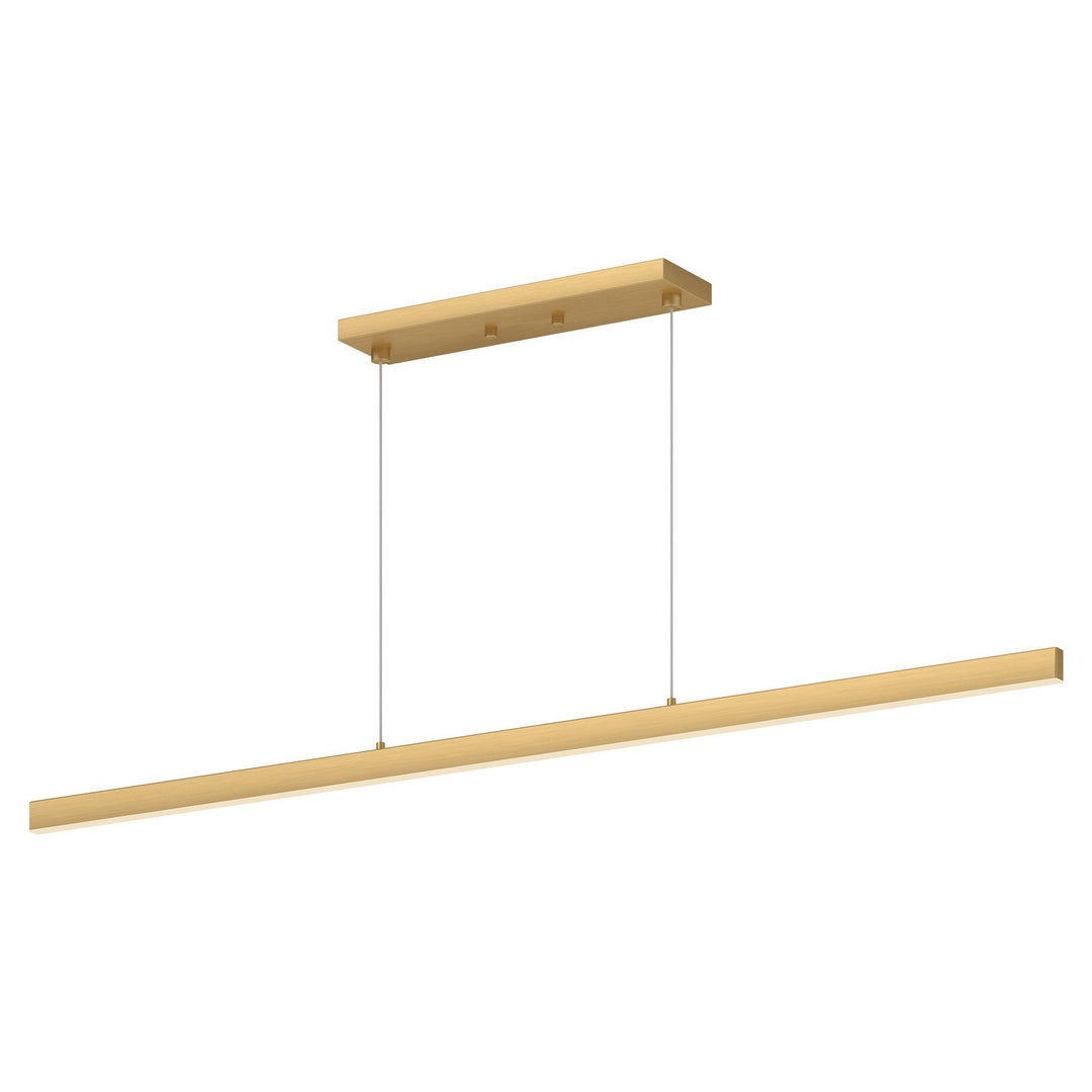 Vega LED Linear Pendant in Brushed Gold - available from The Lighting Shoppe, trusted by Canadian homeowners