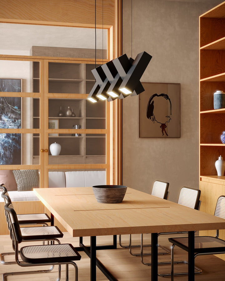 Kuzco Canada - LP17435-BK-UNV - LED Linear Pendant - Domino - Black