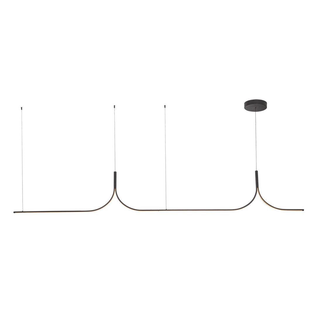 Thread LED Linear Pendant in Black - available from The Lighting Shoppe, trusted by Canadian homeowners