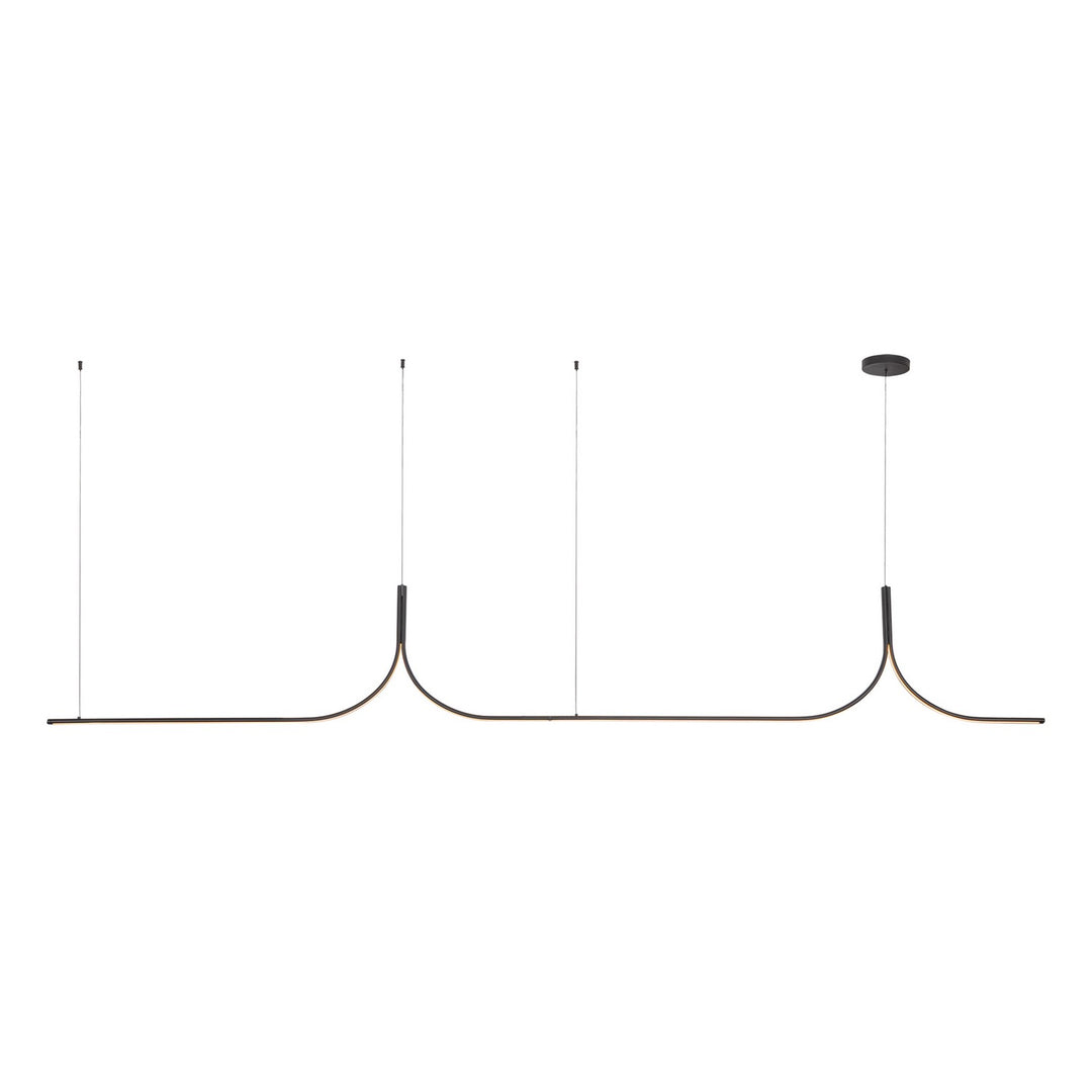 Thread LED Linear Pendant in Black - available from The Lighting Shoppe, trusted by Canadian homeowners