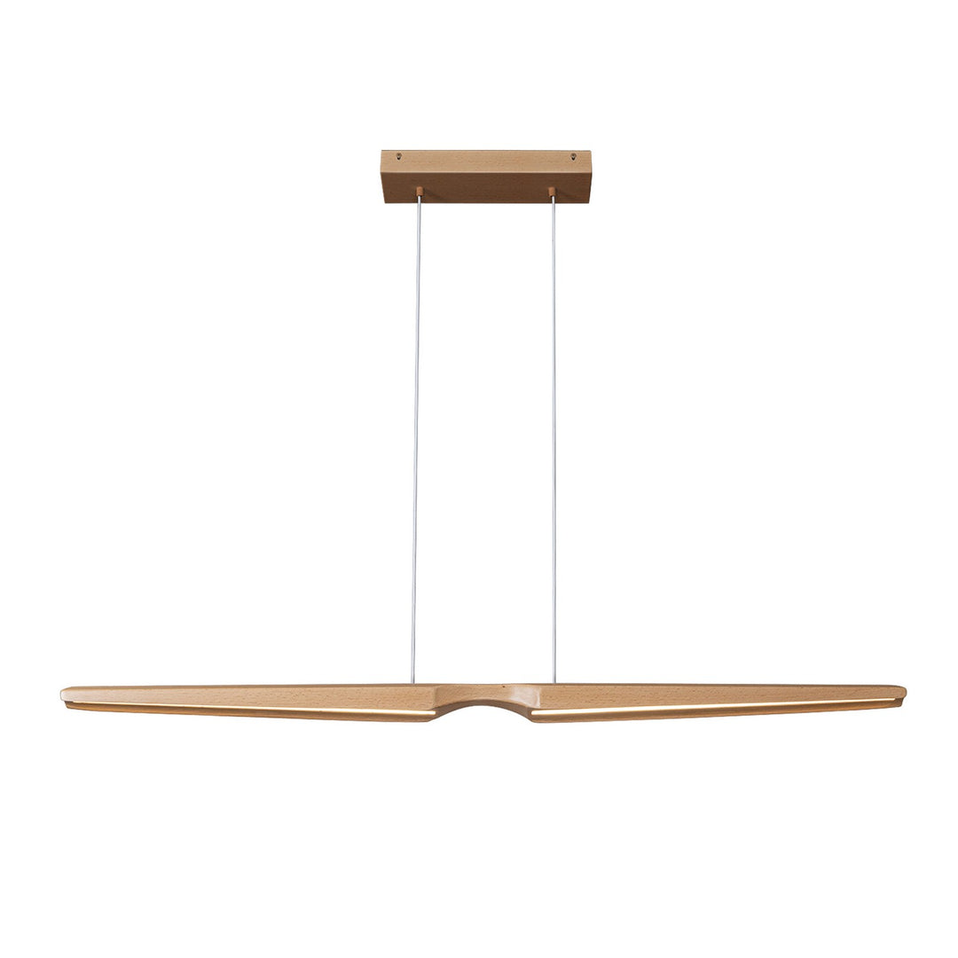 Dakota LED Linear Pendant in Beech Wood - available from The Lighting Shoppe, trusted by Canadian homeowners