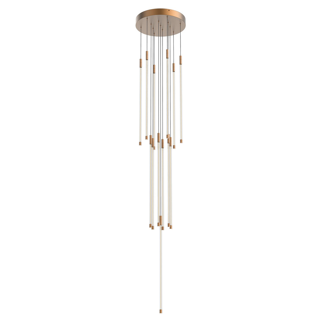 Motif LED Pendant in Brushed Gold - available from The Lighting Shoppe, trusted by Canadian homeowners