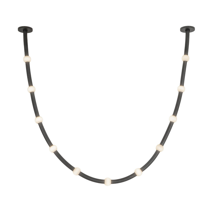 Kuzco Canada - PD39310-BK/OP-UNV-010-RT - LED Pendant - Corda - Black/Opal Glass