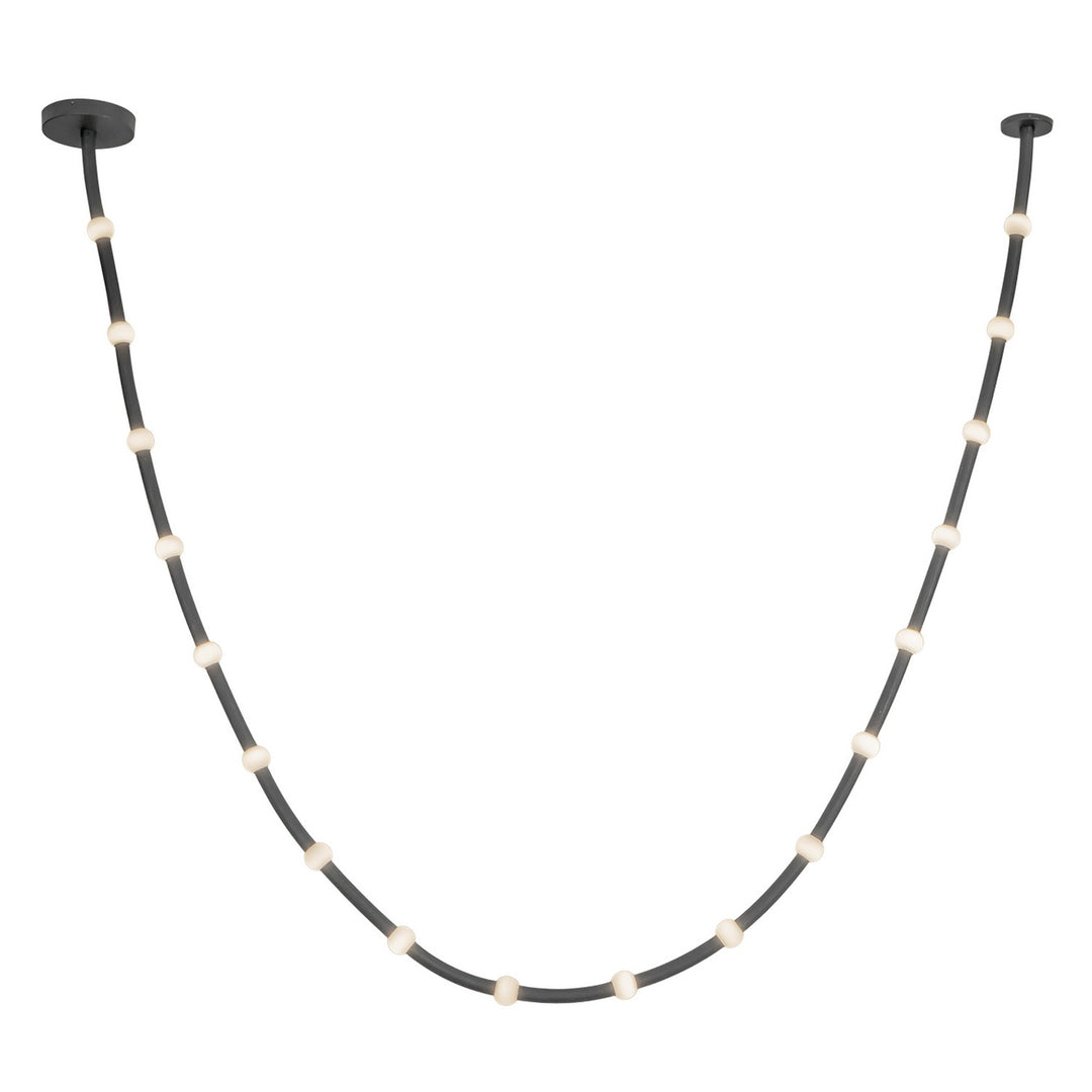 Kuzco Canada - PD39317-BK/OP-UNV-010 - LED Pendant - Corda - Black/Opal Glass