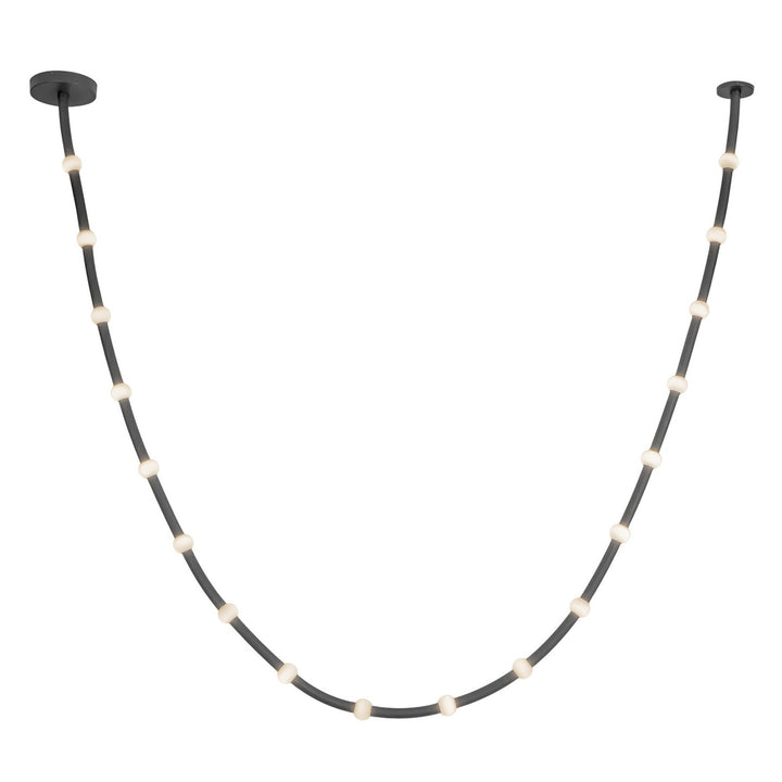 Kuzco Canada - PD39317-BK/OP-UNV-010 - LED Pendant - Corda - Black/Opal Glass