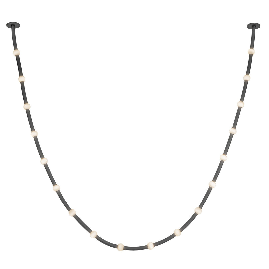 Kuzco Canada - PD39317-BK/OP-UNV-010-RT - LED Pendant - Corda - Black/Opal Glass